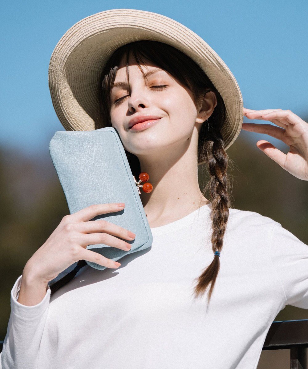 UNBILLION perche アクリル玉がま口長財布 