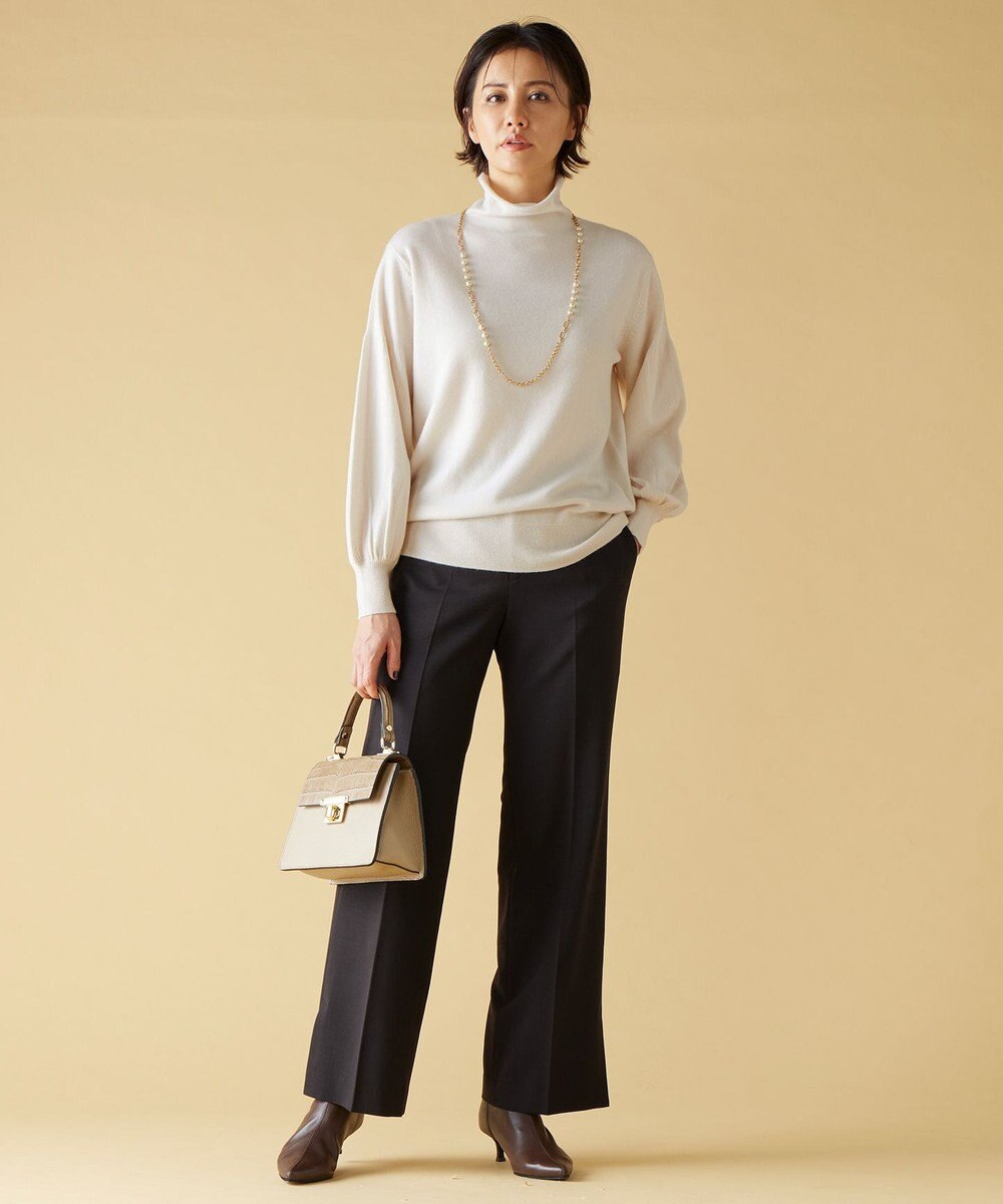 自由区 【洗える】T/R/Wストレッチストレート パンツ 