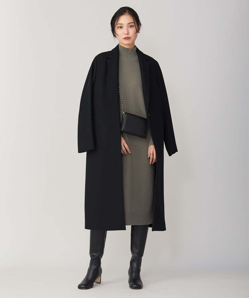 ICB ウールライトメルトン チェスターコート 