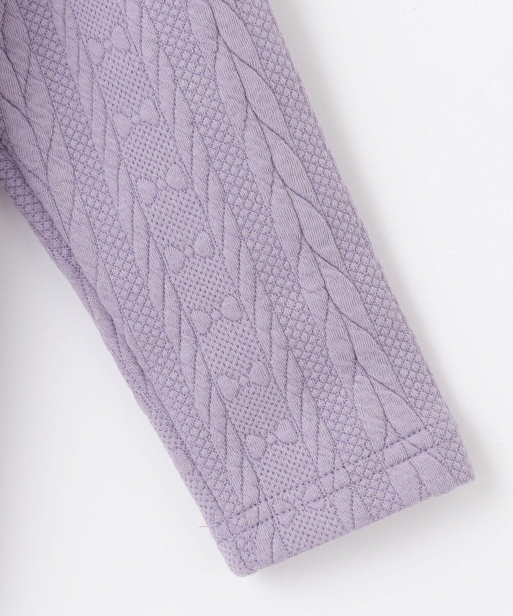 ANY KIDS ふくれ ジャガード カーディガン 