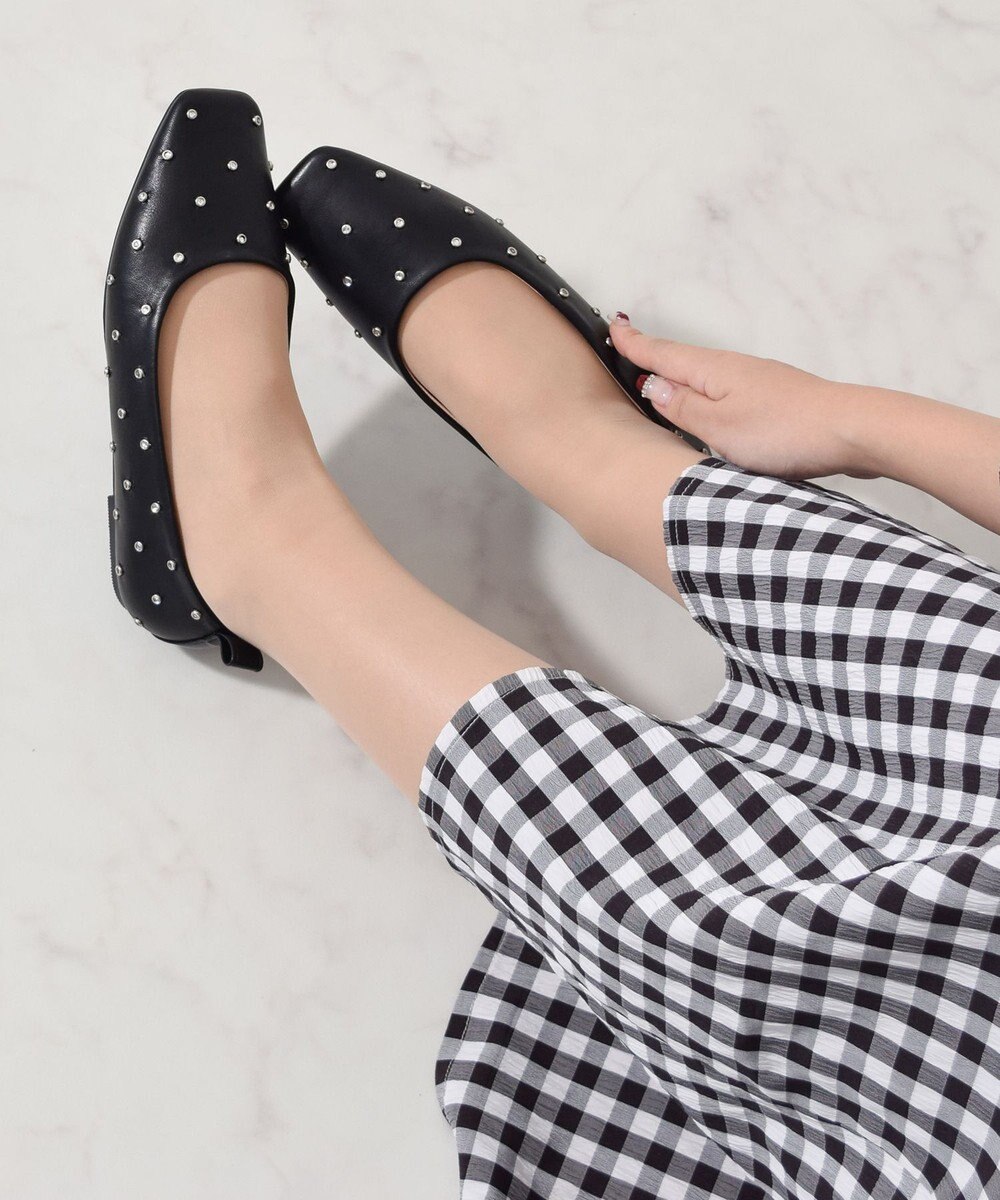 Bridget Birkin 【Bridget Birkin】ドットビジューフラットシューズ 