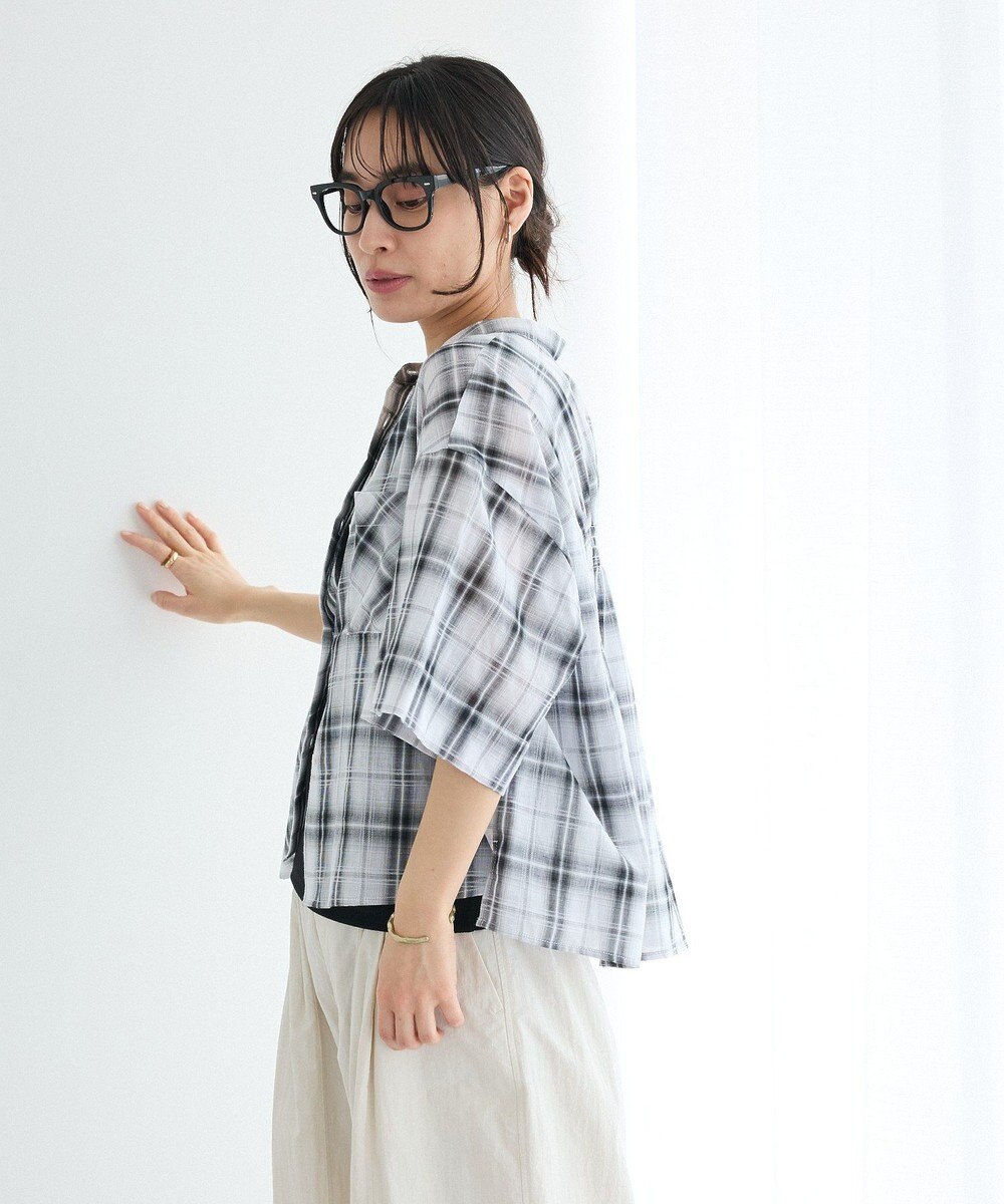 CRAFT STANDARD BOUTIQUE バックギャザーポンチョシャツ 