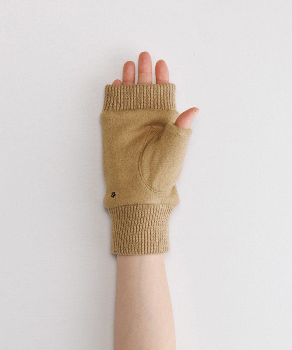 ORuKuBET おさんぽねこ刺繍フィンガーレスジャージグローブ(WOMEN) 