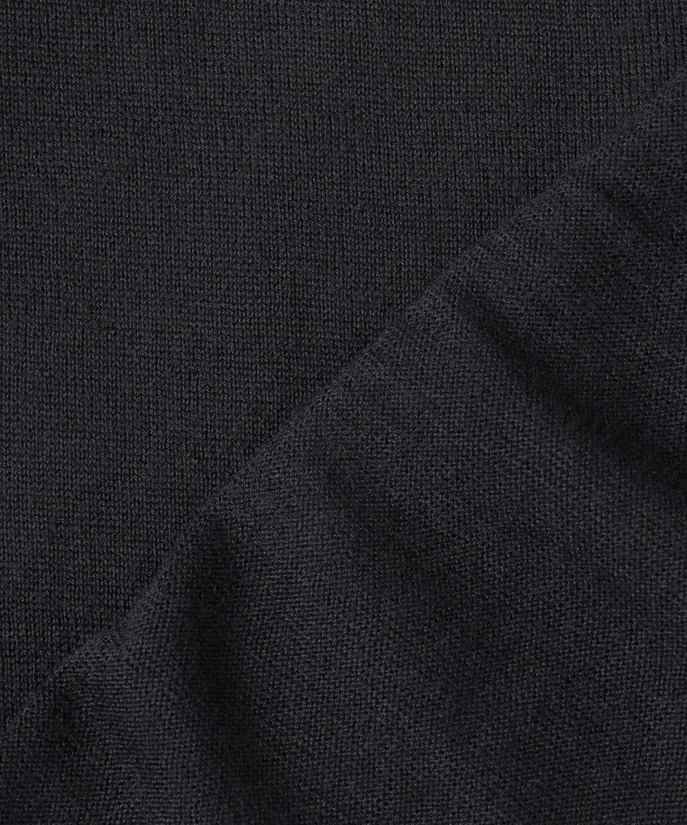 GOTAIRIKU 25年新作【洗える/チクチクしにくい/ピリングしにくい】イタリア糸 ハイゲージ カバーネックニット_WOOL100％ 