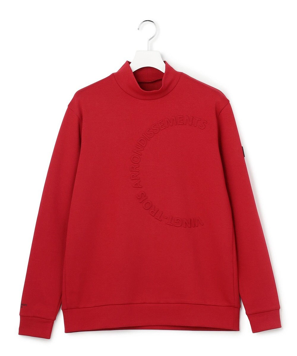 23区GOLF 【MEN】エンボスロゴダンボールモックネック 