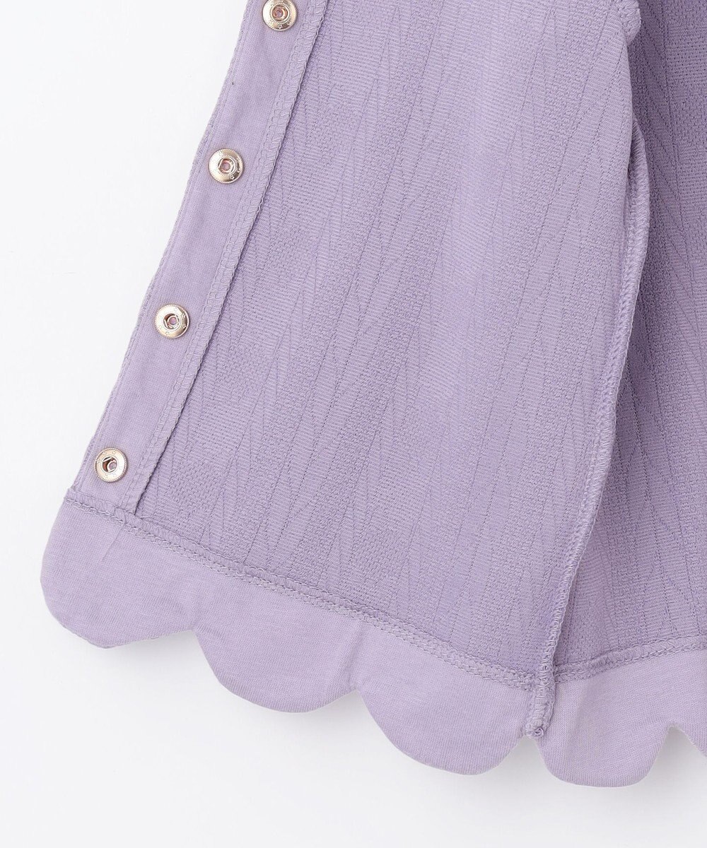 ANY KIDS ふくれ ジャガード カーディガン 