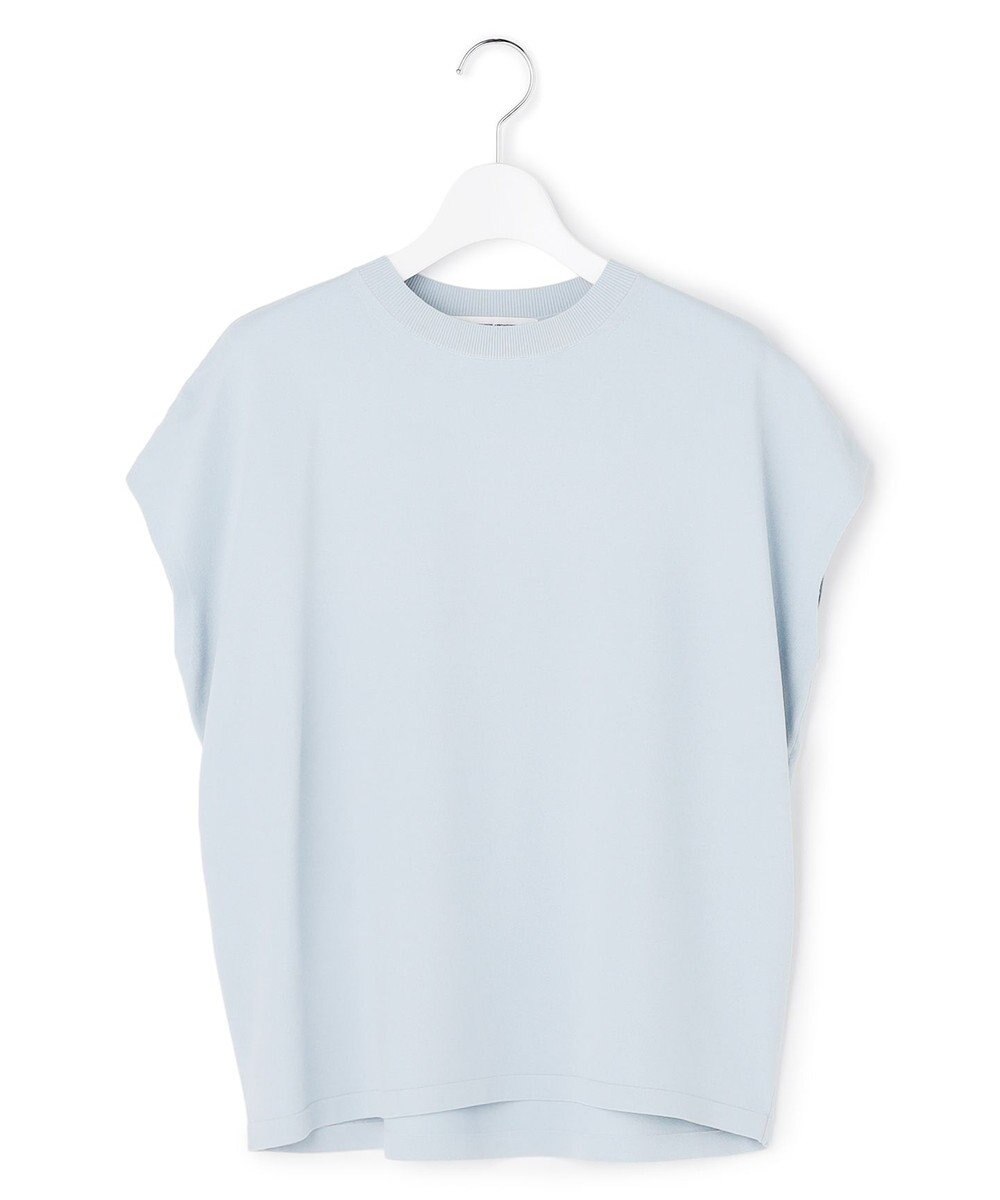 23区 L 【先行予約】レーヨンポリエステルストレッチ フレンチスリーブ ニット 