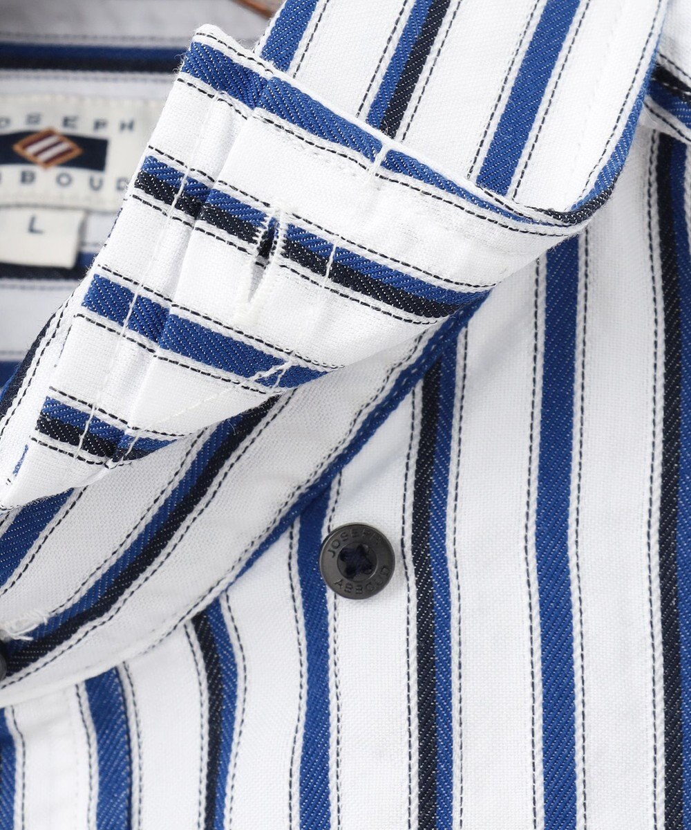 JOSEPH ABBOUD 【キングサイズ・吸水速乾・イージーケア】ソアロンストライプシャツ 