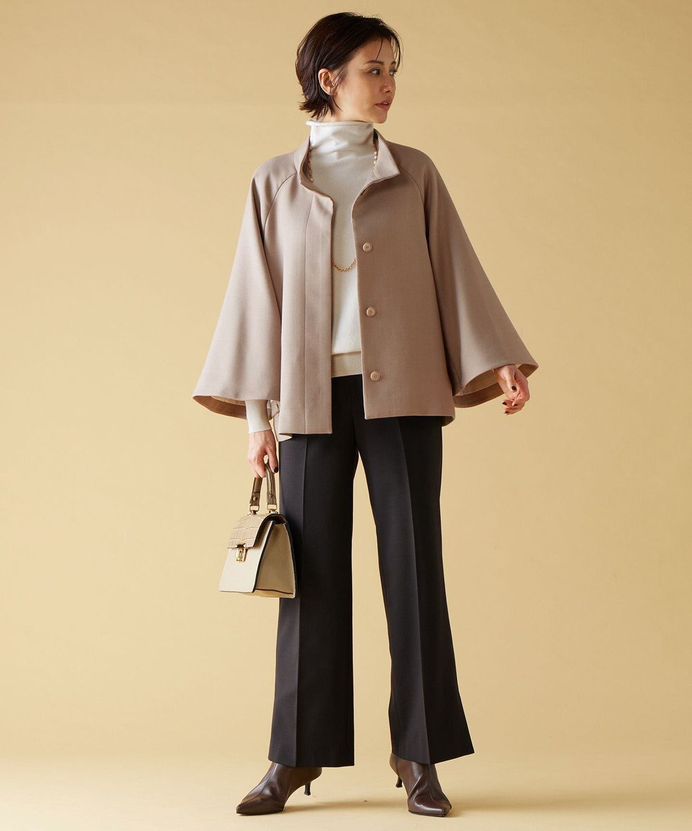 自由区 【洗える】T/R/Wストレッチストレート パンツ 