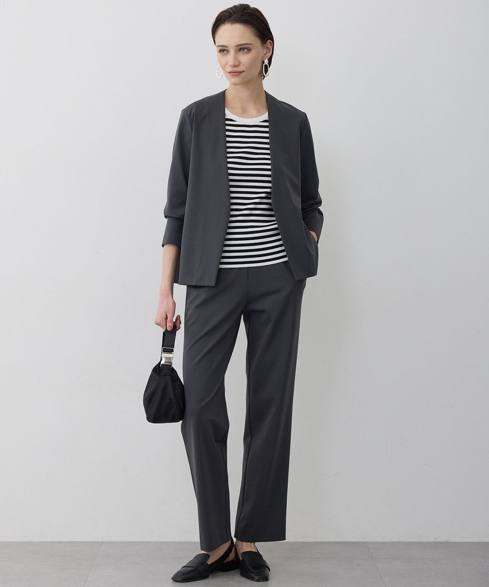 ICB ナイロンストレッチポンチ セミワイドパンツ 