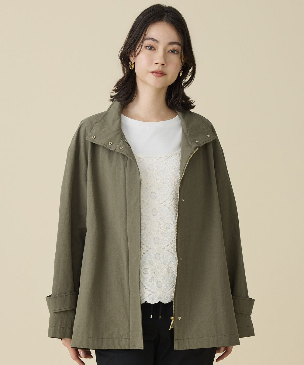 自由区 コットンリネンウェザーライト コート 