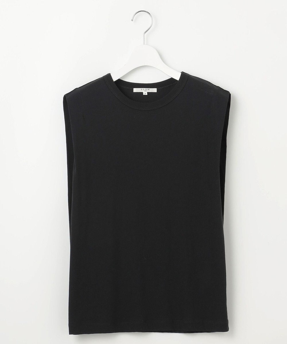 23区 S 【SLOW/一部店舗限定】シアーツイストシングルジャージー ノースリーブ カットソー 
