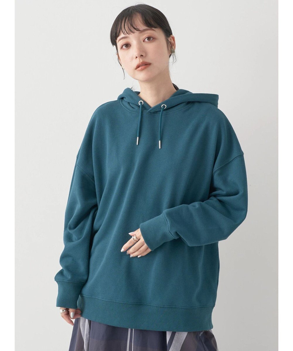 earth music&ecology スウェットルーズパーカー 