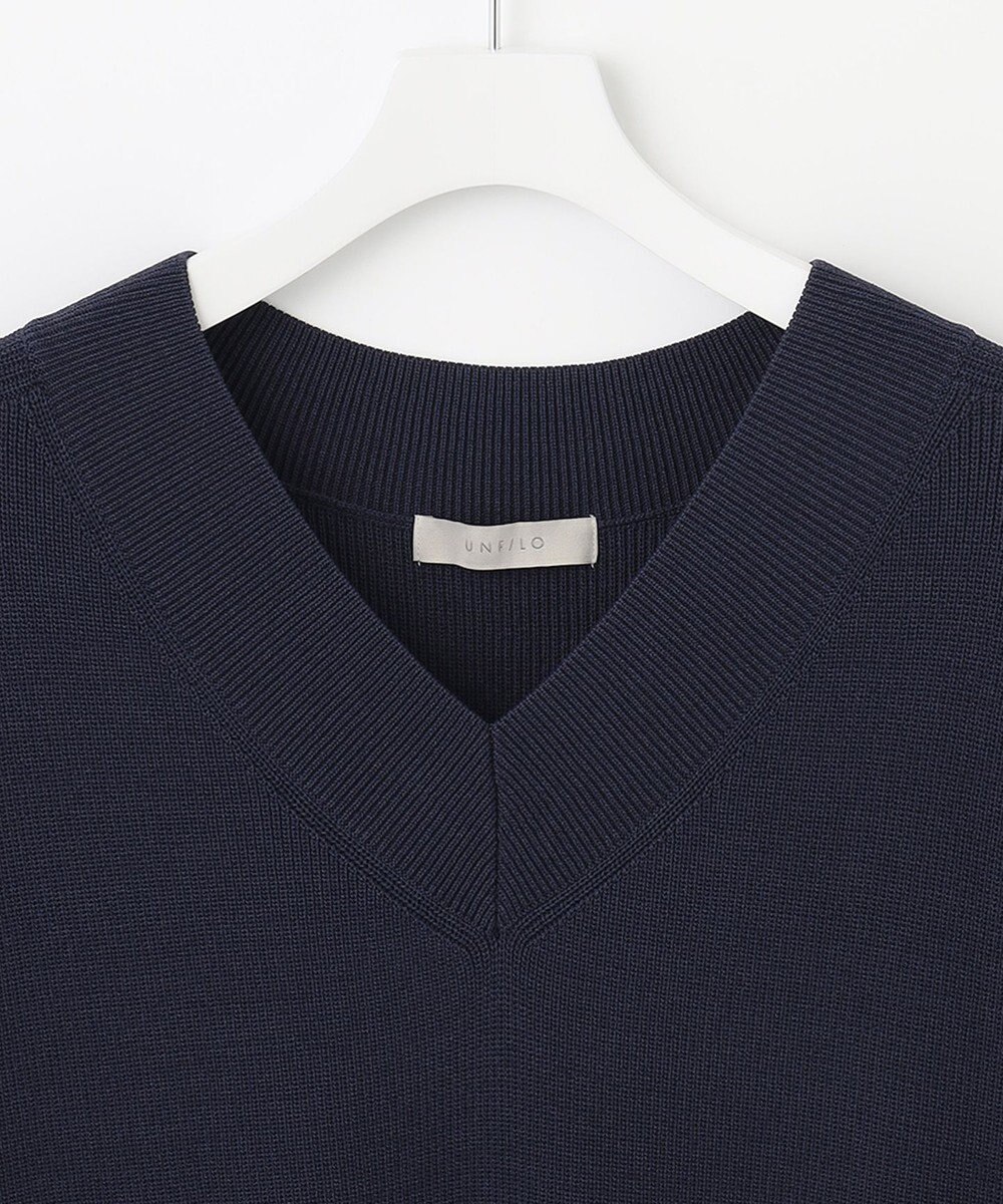 UNFILO MENS イージーケア ニットベスト [23年春夏商品] 