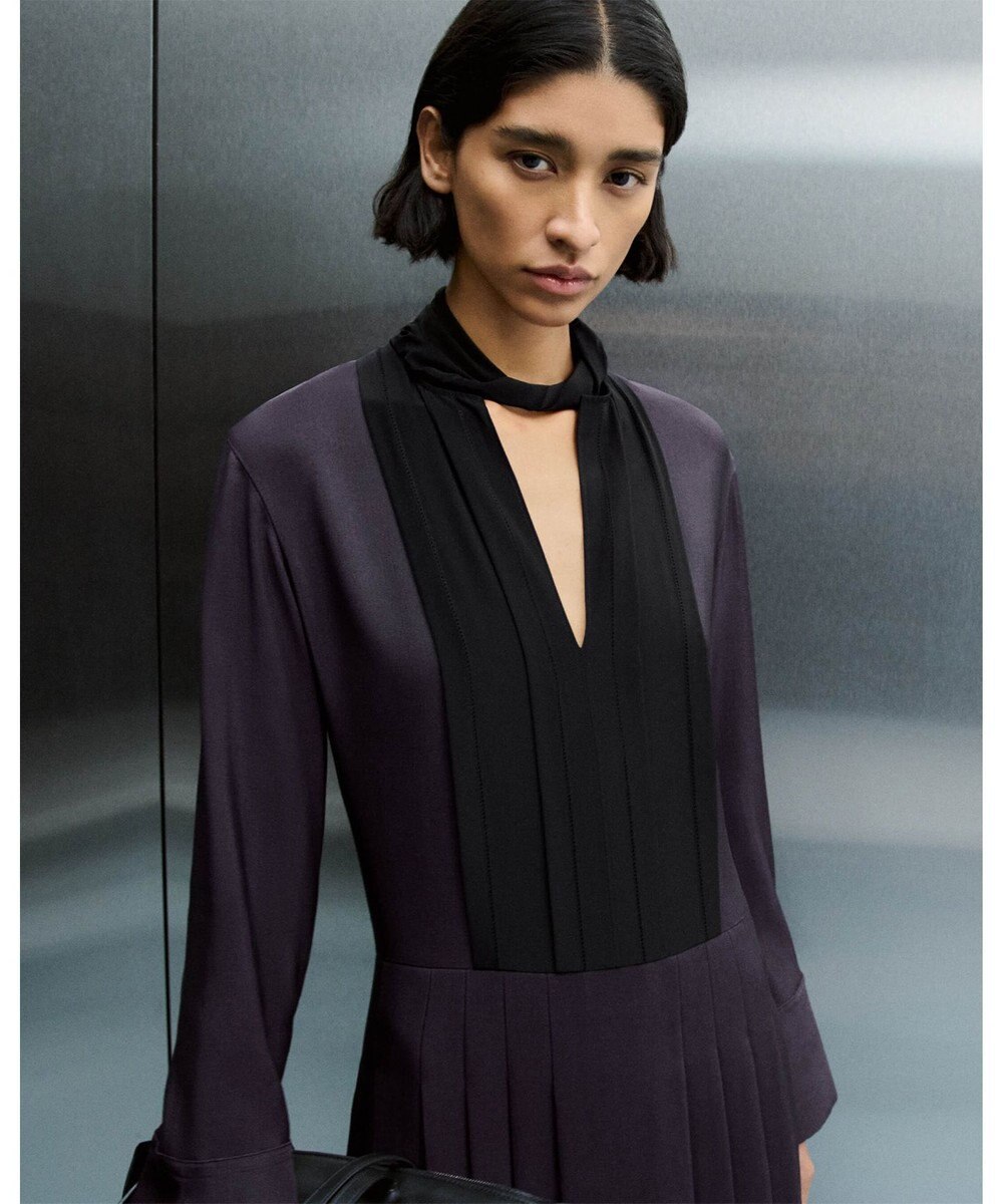 JOSEPH イブニングシルク　ミディドレス 