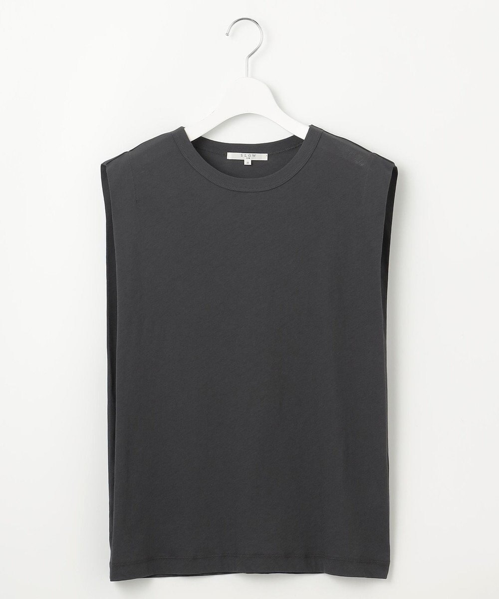 23区 S 【SLOW/一部店舗限定】シアーツイストシングルジャージー ノースリーブ カットソー 