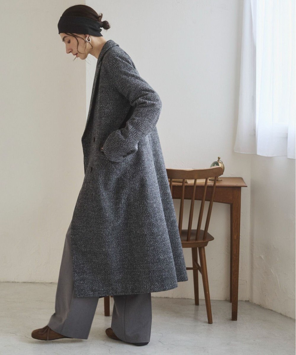 WEGO 【ANGIE VINTAGE】ツイードダブルロングコート 