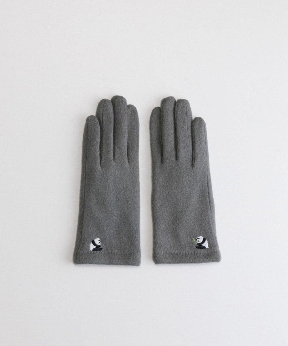 ORuKuBET パンダ刺繍ジャージグローブ(WOMEN)【タッチパネル対応】 