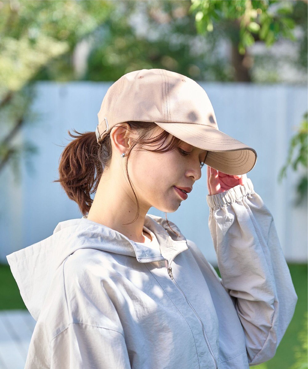 MOONBAT 【新色追加】深さ選べるUVツイルキャップ(深め) つば遮光／洗える／接触冷感／サイズ調整可能 