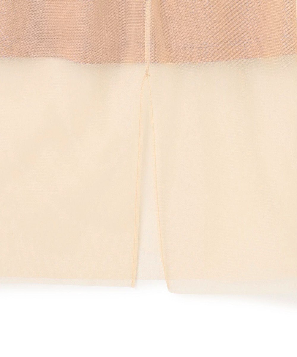 BEIGE， 【洗える】TAMARIX / ストレッチチュールIラインスカート 