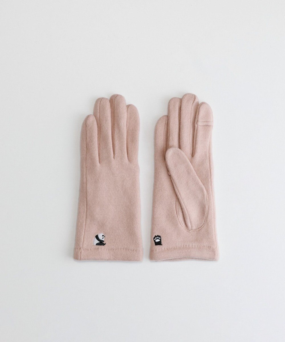 ORuKuBET パンダ刺繍ジャージグローブ(WOMEN)【タッチパネル対応】 
