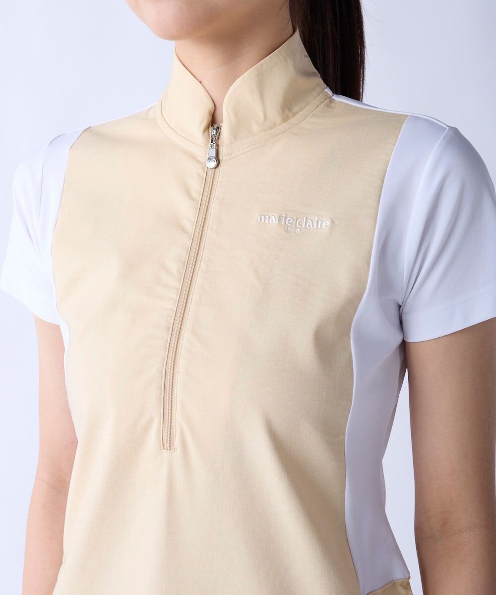 FILA GOLF／marie claire 【marie claire SPORT】 異素材MIXワンピース 