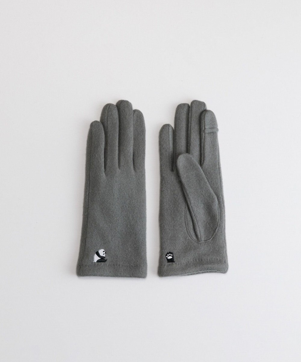 ORuKuBET パンダ刺繍ジャージグローブ(WOMEN)【タッチパネル対応】 