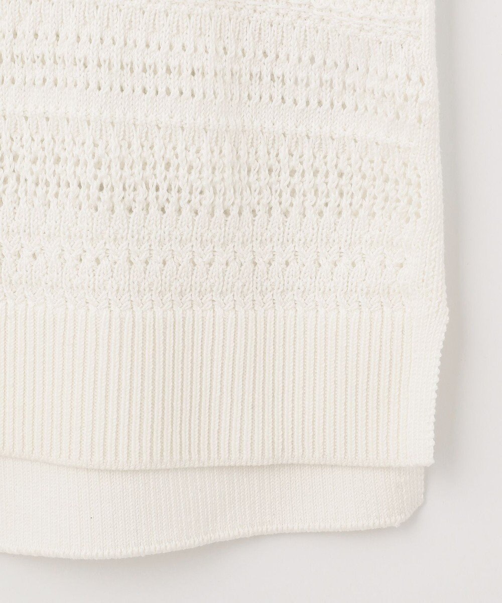 自由区 【洗える】フリンジディテール ニット 