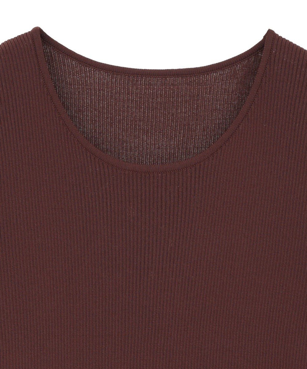 YECCA VECCA 5分袖リブニット 