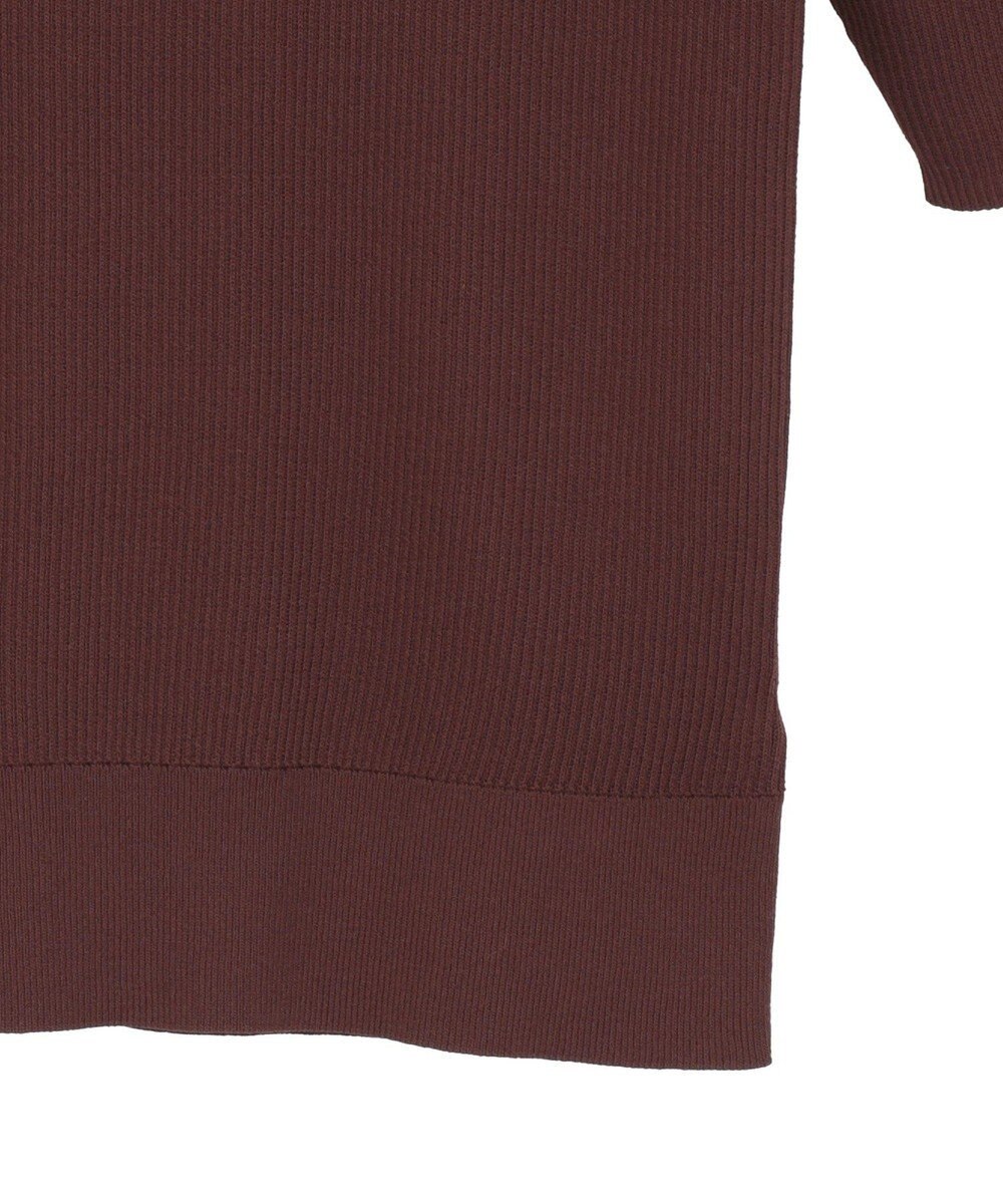 YECCA VECCA 5分袖リブニット 