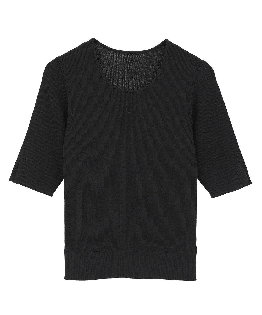 YECCA VECCA 5分袖リブニット 