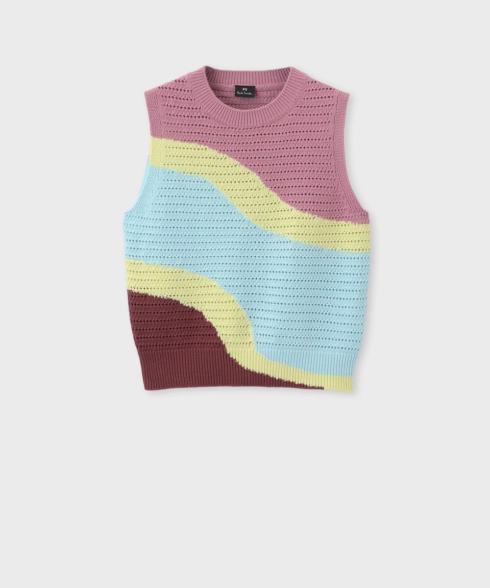 Paul Smith 【洗える】インターシャ ライン ベスト 