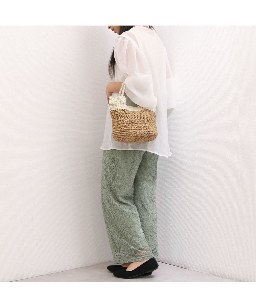 UNBILLION カシュカシュ cachecache / 切替柄編2wayミニトート 