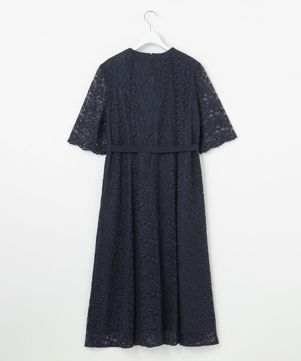 自由区 S 【洗える】フラワーリーフコードレース ワンピース 