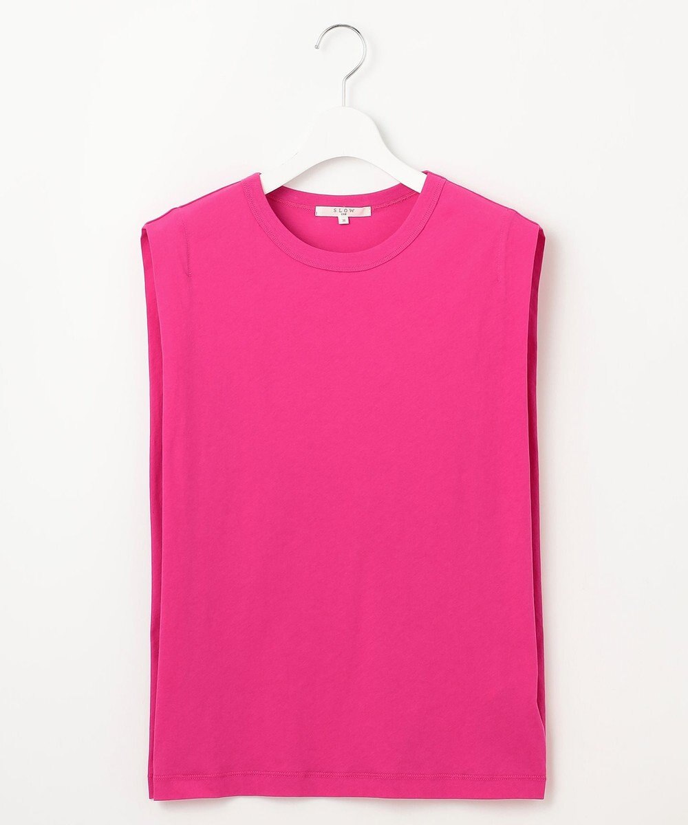 23区 S 【SLOW/一部店舗限定】シアーツイストシングルジャージー ノースリーブ カットソー 