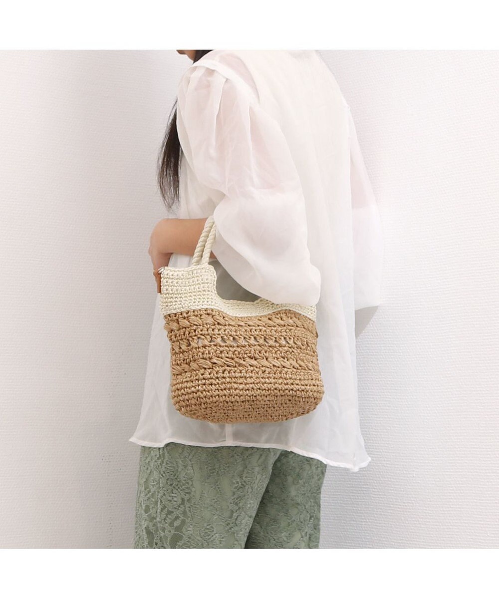 UNBILLION カシュカシュ cachecache / 切替柄編2wayミニトート 