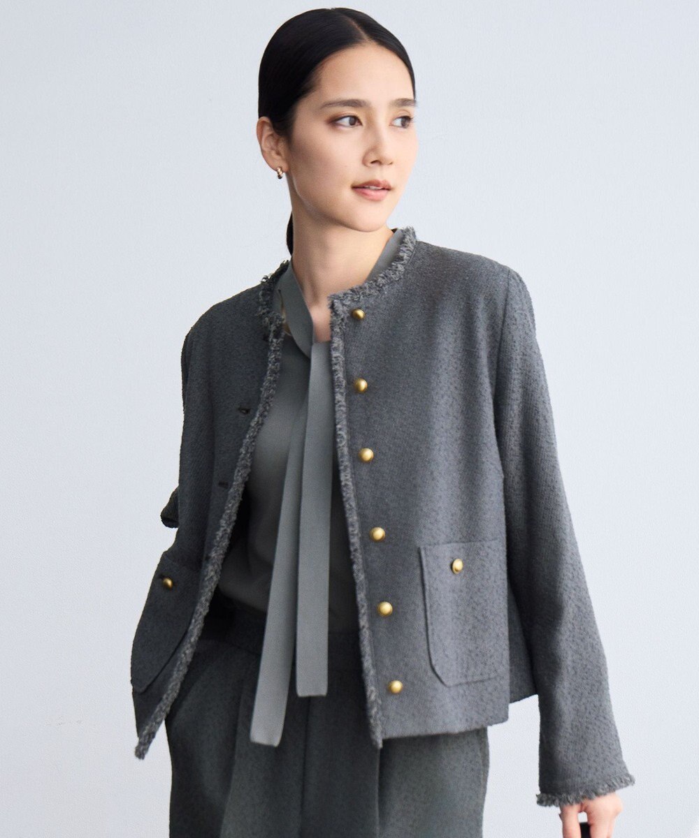 自由区 L 【SHIHOさん着用】ブライトリングツイード ジャケット 