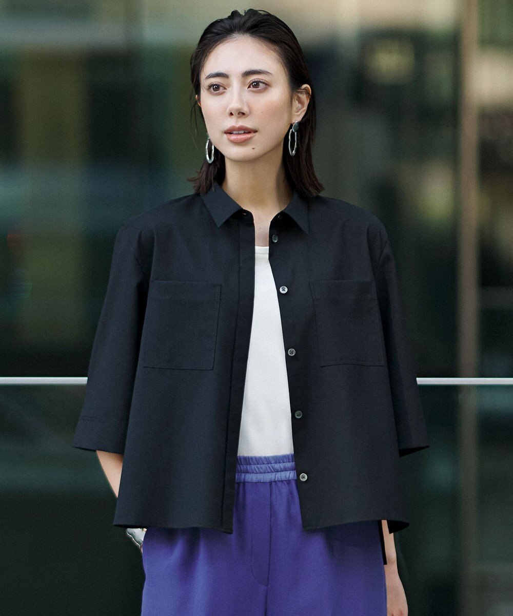 ICB L ドライクールトロ 5分袖シャツ 