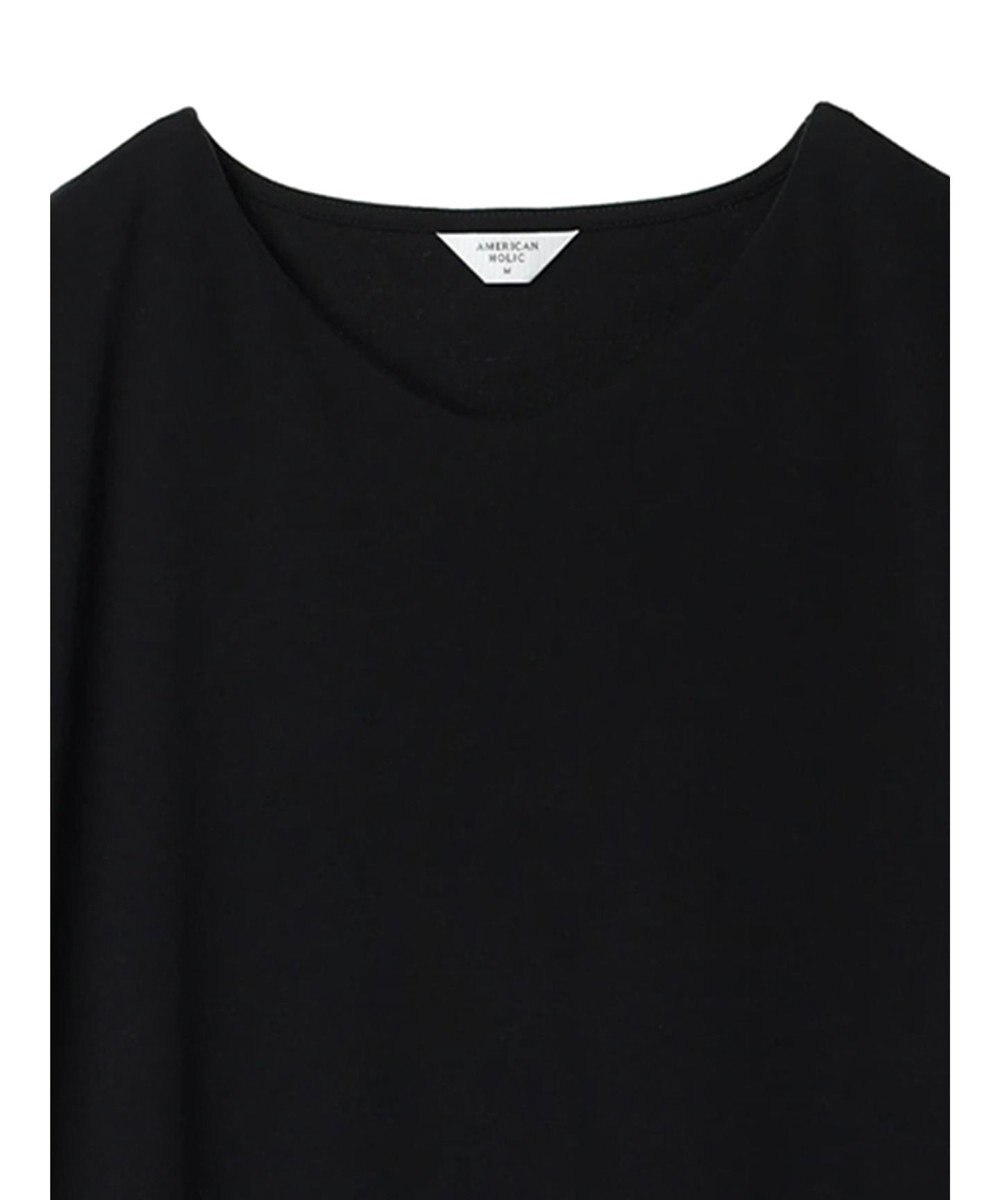 AMERICAN HOLIC 袖コンシャスＶネックカットワンピース 