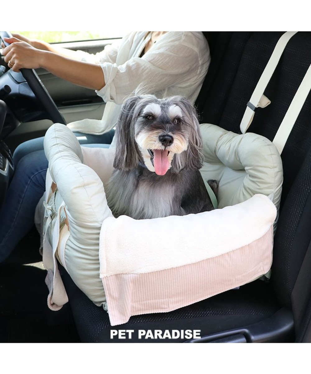 PET PARADISE 犬 猫 ペット ベッド ドライブキャリーバッグ 〔小型犬〕 ピスタチオ キャリーバック 犬 ドライブ ボックス ドライブシート ドライブベット ドライブベッド ドライブカドラー お出掛け 移動 車 おしゃれ 黄緑