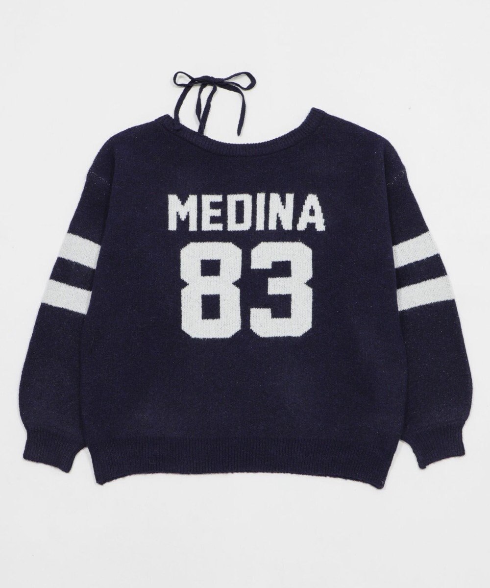 WEGO フラッフィー2WAYグラフィックワンショルBIGニット 