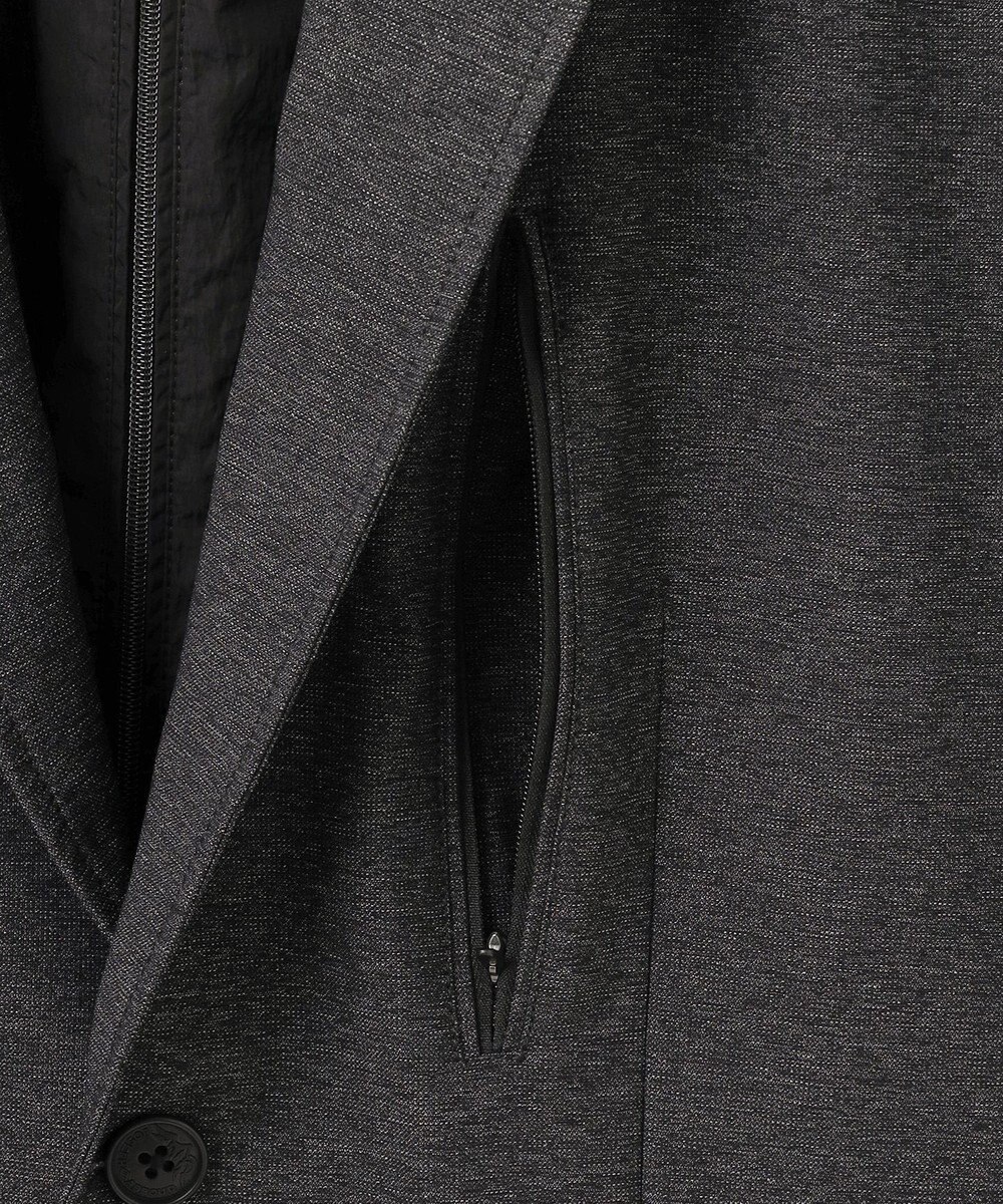 JOSEPH ABBOUD MOUNTAIN 【フードが外せる】メランジハイパワー2wayストレッチ ジャケット 