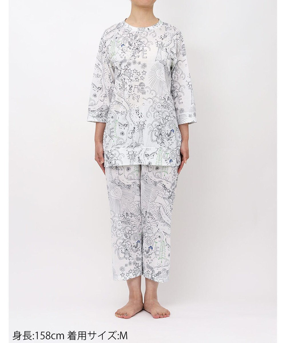 tsumori chisato SLEEP ツモリチサト パジャマ 綿100%(本体) 天竺素材 7分袖 長袖 8分丈 レディース UDT216 /ワコール 