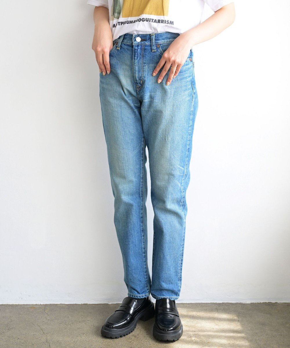 caqu modern tapered 腰回りユッタリ テーパードシルエットデニム 