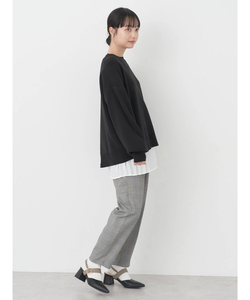 earth music&ecology アンチピリングバックスリットプルオーバー 