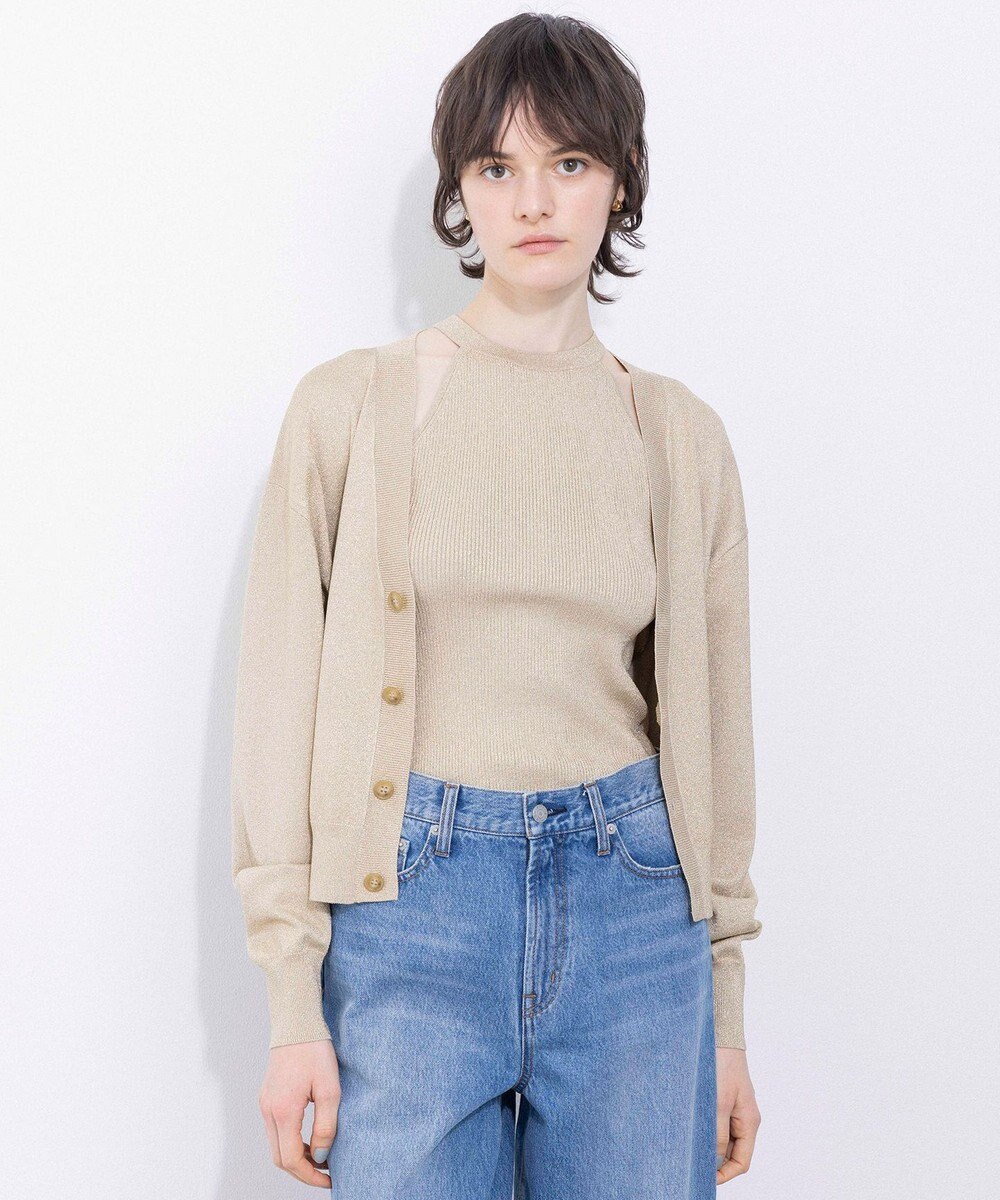 NAVE 【Nave・洗える】ラメニット タンクトップ 