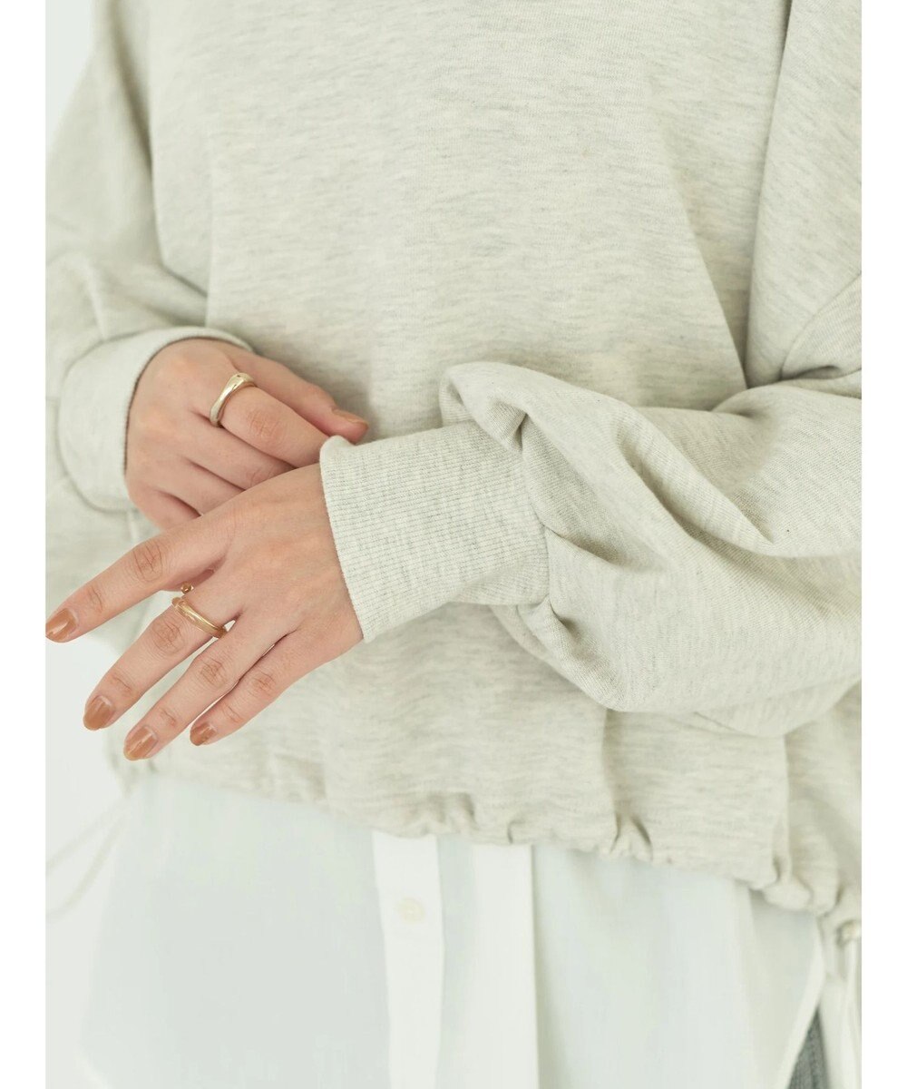 earth music&ecology 裏毛ドロストプルオーバー 