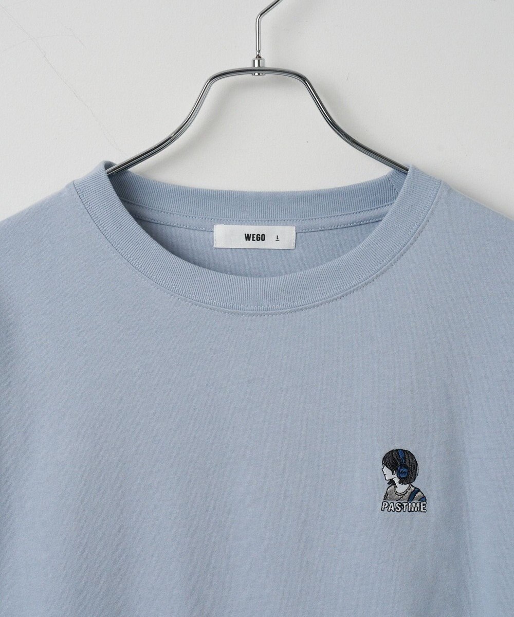 WEGO 【ユニセックス着用ITEM/綿100%/SMLサイズ展開】リラックスフィットワンポイントT（S） 