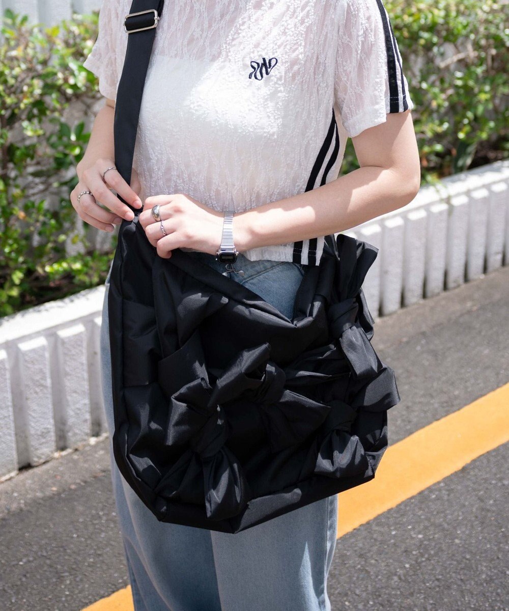 WEGO リボンデザインBIGショルダー 