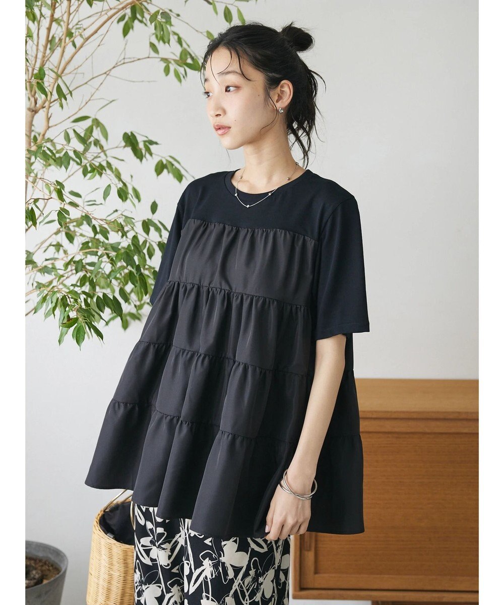 CRAFT STANDARD BOUTIQUE 異素材ティアードカットチュニック 